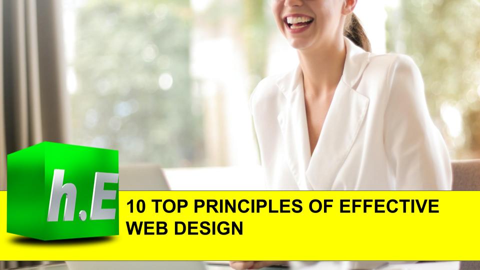 10 TOP PRINCIPLES OF EFFECTIVE WEB DESIGN