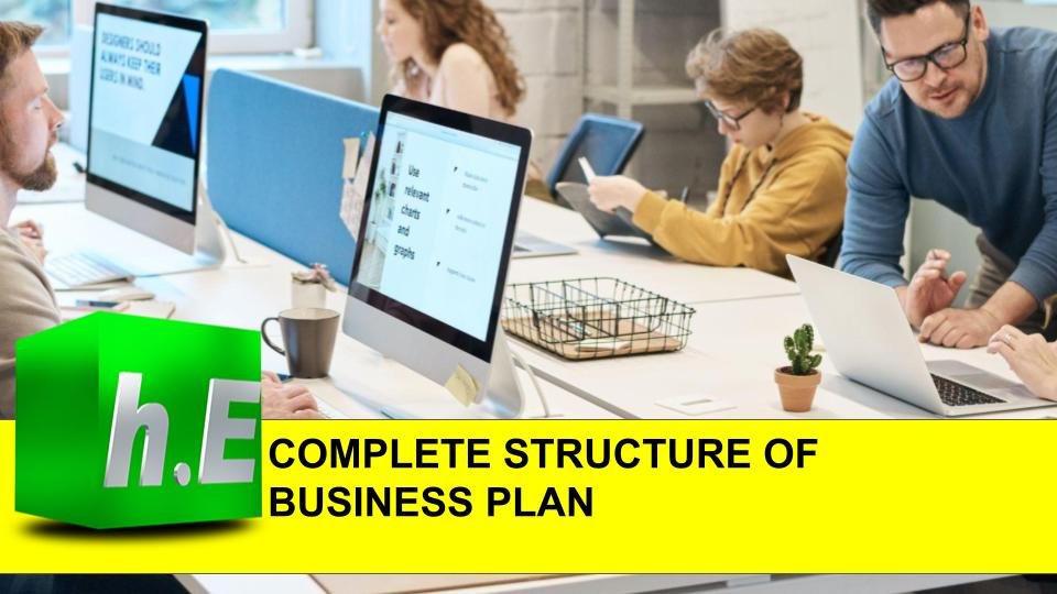 COMPLETE STRUCTURE OF BUSINESS PLAN