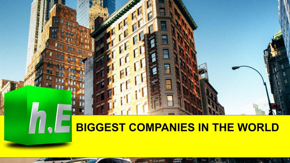 BIGGEST COMPANIES IN THE WORLD