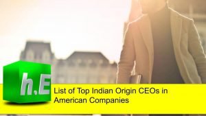 List of Top Indian Origin CEOs in American Companies