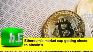 Ethereum’s market cap getting closer to bitcoin’s