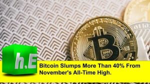 Bitcoin Slumps More Than 40% From November's All-Time High.