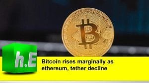 Bitcoin rises marginally as ethereum, tether decline