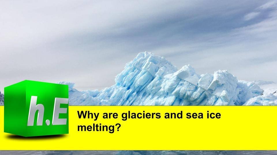 Why are glaciers and sea ice melting?