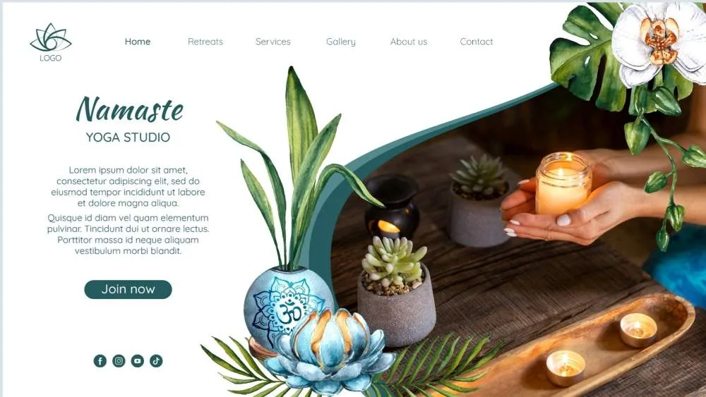 spa and salons website