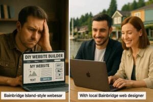 Website Design DIY and Local Designer Bainbridge