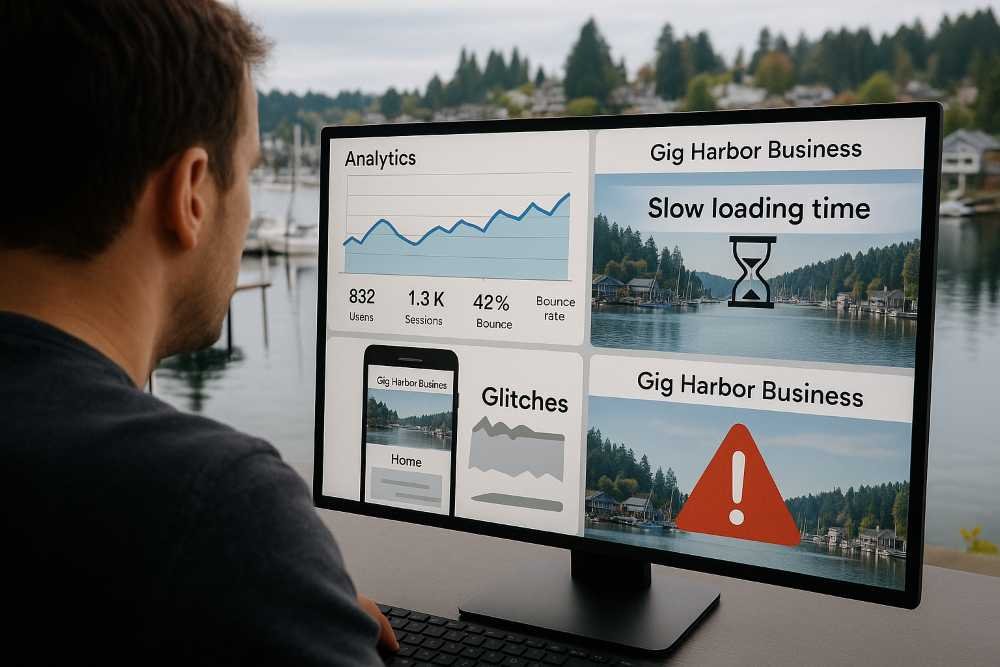 We looked at 50 local Gig Harbor websites and wow, most are missing something big