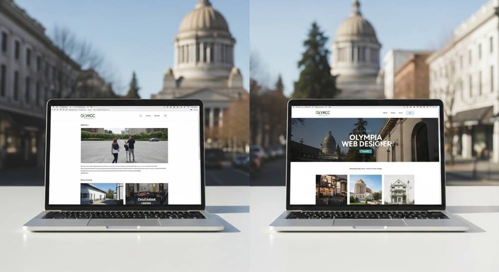professional website designed by an Olympia web designer