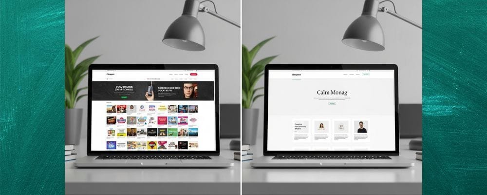 Visual comparison triggers instant understanding. The brain resolves the conflict without reading.
