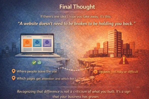 A website doesn’t need to be broken to be holding you back.