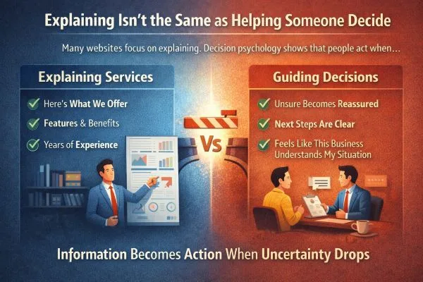 Explaining Isn’t the Same as Helping Someone Decide