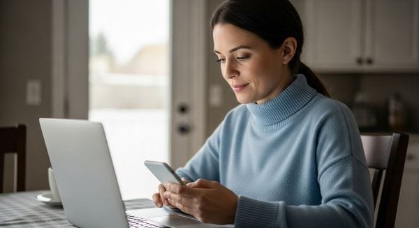 It visually represents the outcome of trust done right without selling or exaggeration.