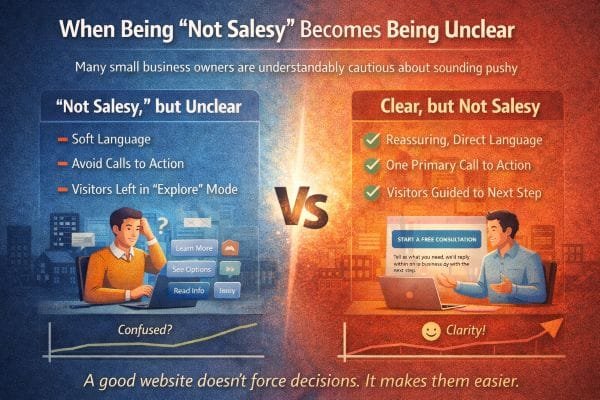 When Being “Not Salesy” Becomes Being Unclear