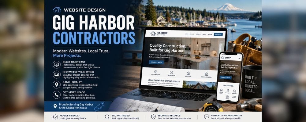 Gig Harbor contractor website design services