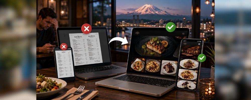 Web Design for Tacoma Restaurants Convert Menus Into Sales