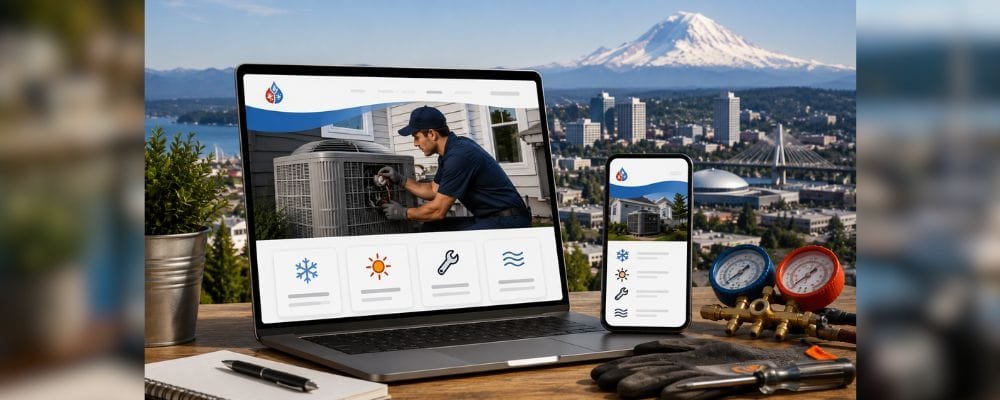 HVAC Services Website Design in Tacoma