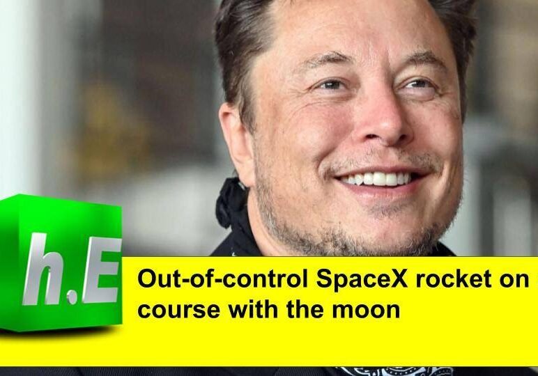 Out-of-control SpaceX rocket on a collision course with the moon