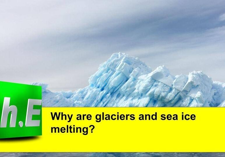 Why are glaciers and sea ice melting?