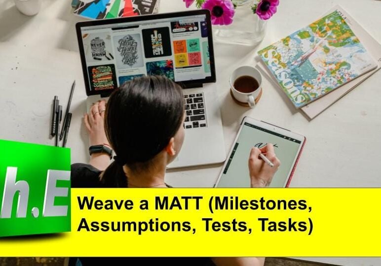 Weave a MATT (Milestones, Assumptions, Tests, Tasks)