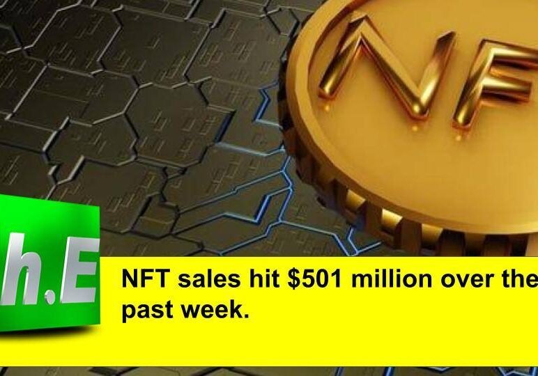 NFT sales hit $501 million over the past week.