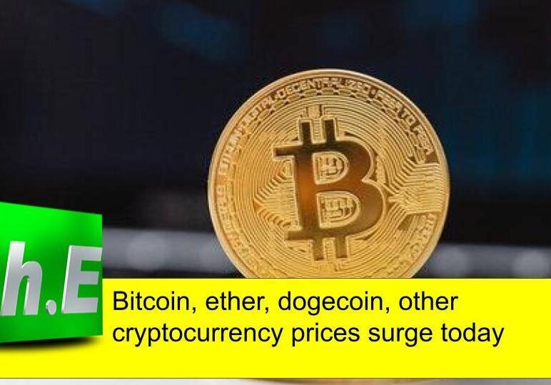 Bitcoin, ether, dogecoin, other cryptocurrency prices surge today