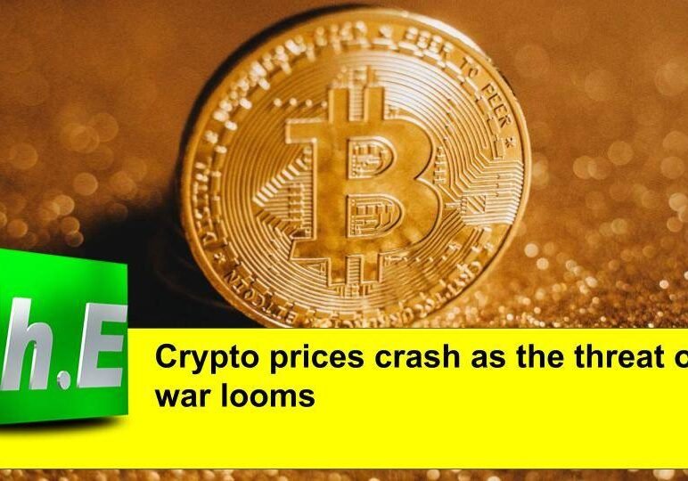 Crypto prices crash as the threat of war looms
