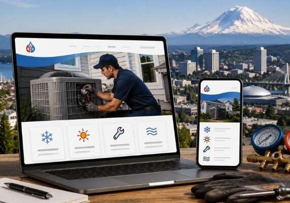 HVAC Services Website Design in Tacoma