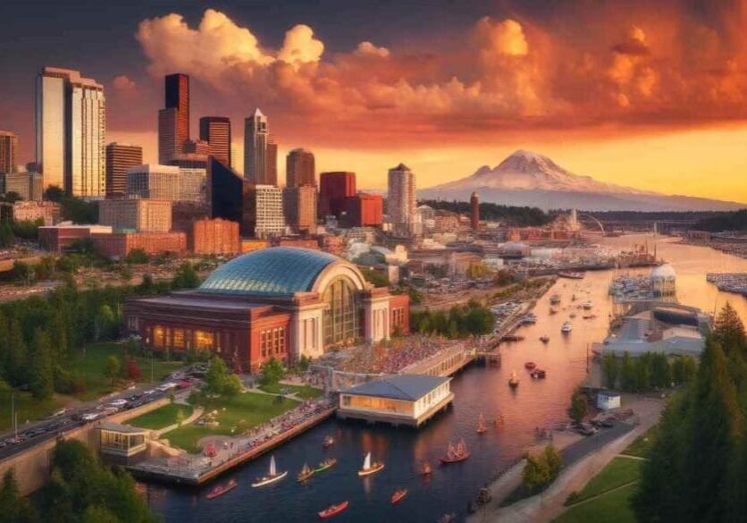 Tacoma City Image create with AI by Hyper Effects