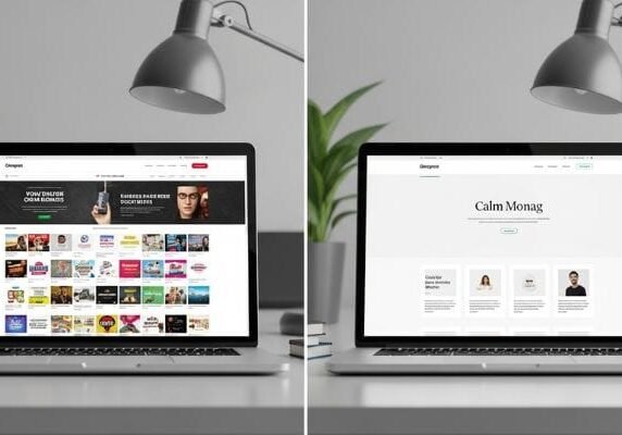 Visual comparison triggers instant understanding. The brain resolves the conflict without reading.