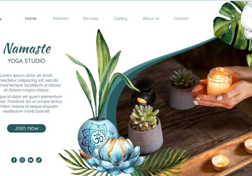 spa and salons website